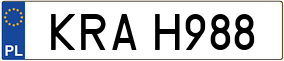 Trailer License Plate